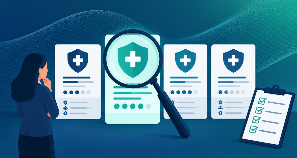 Healthcare compliance firm profiles compared under a magnifying glass