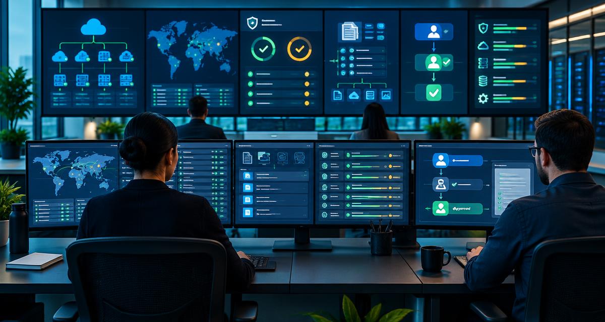 Compliance operations team monitoring cloud controls and automated audit evidence